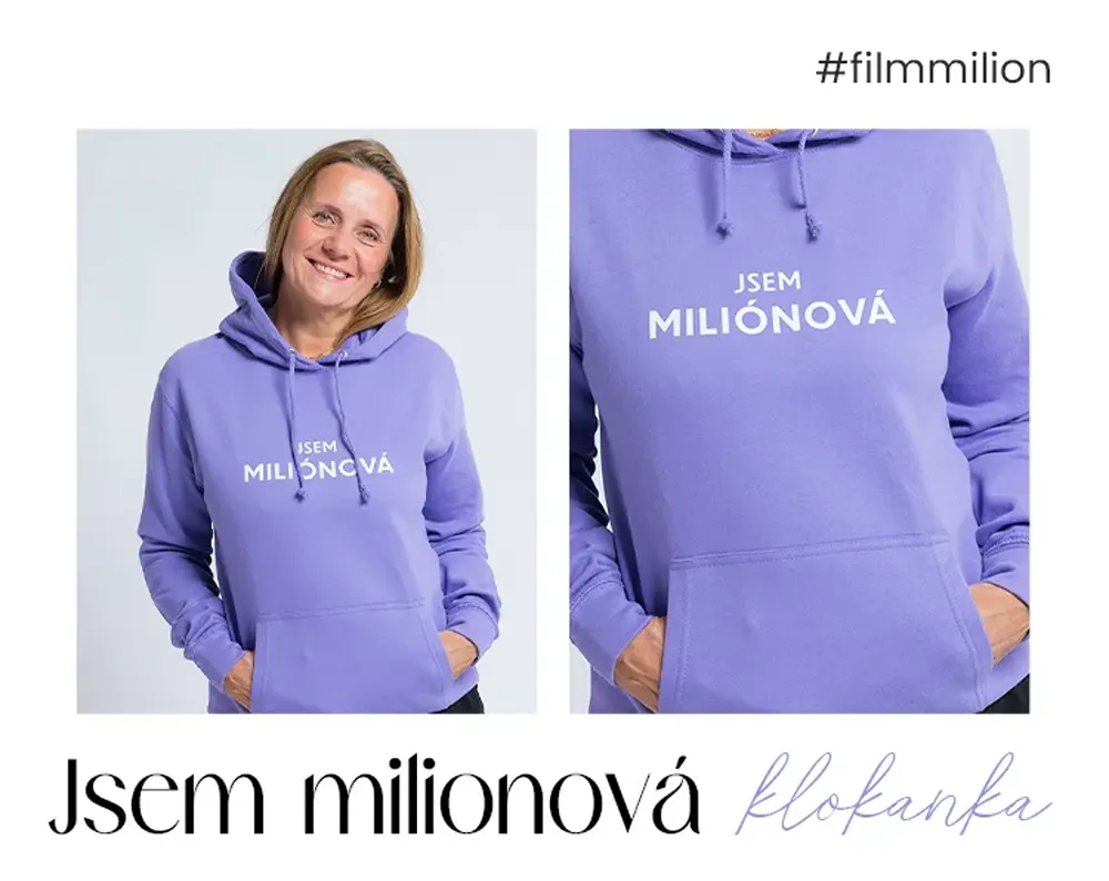 Dámská mikina Jsem milionová