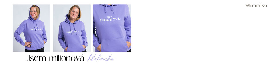 Dámská mikina Jsem milionová